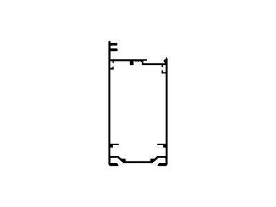 Parante puerta de rebatir de 44 mm